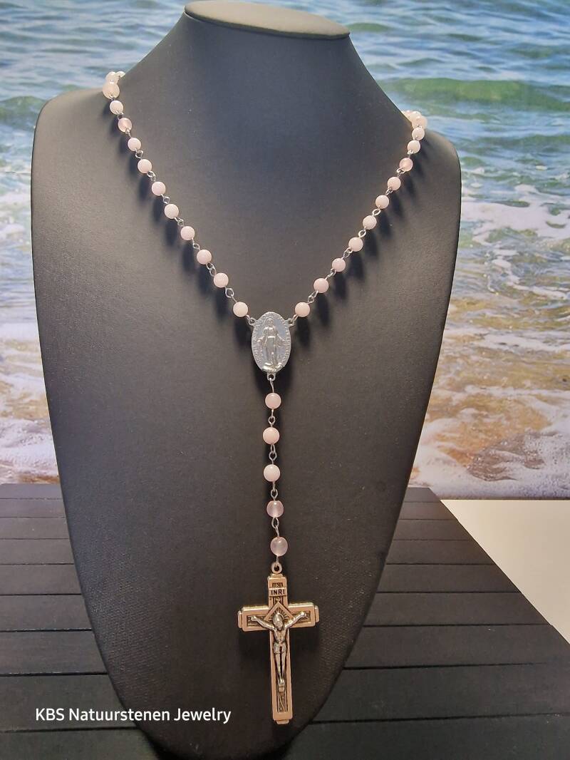 KBS Christian Virgin Mary Jesus Cross Pendant.2